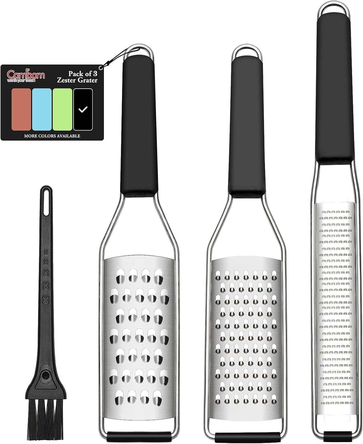 Cambom Zester & Grater 3-Piece Set