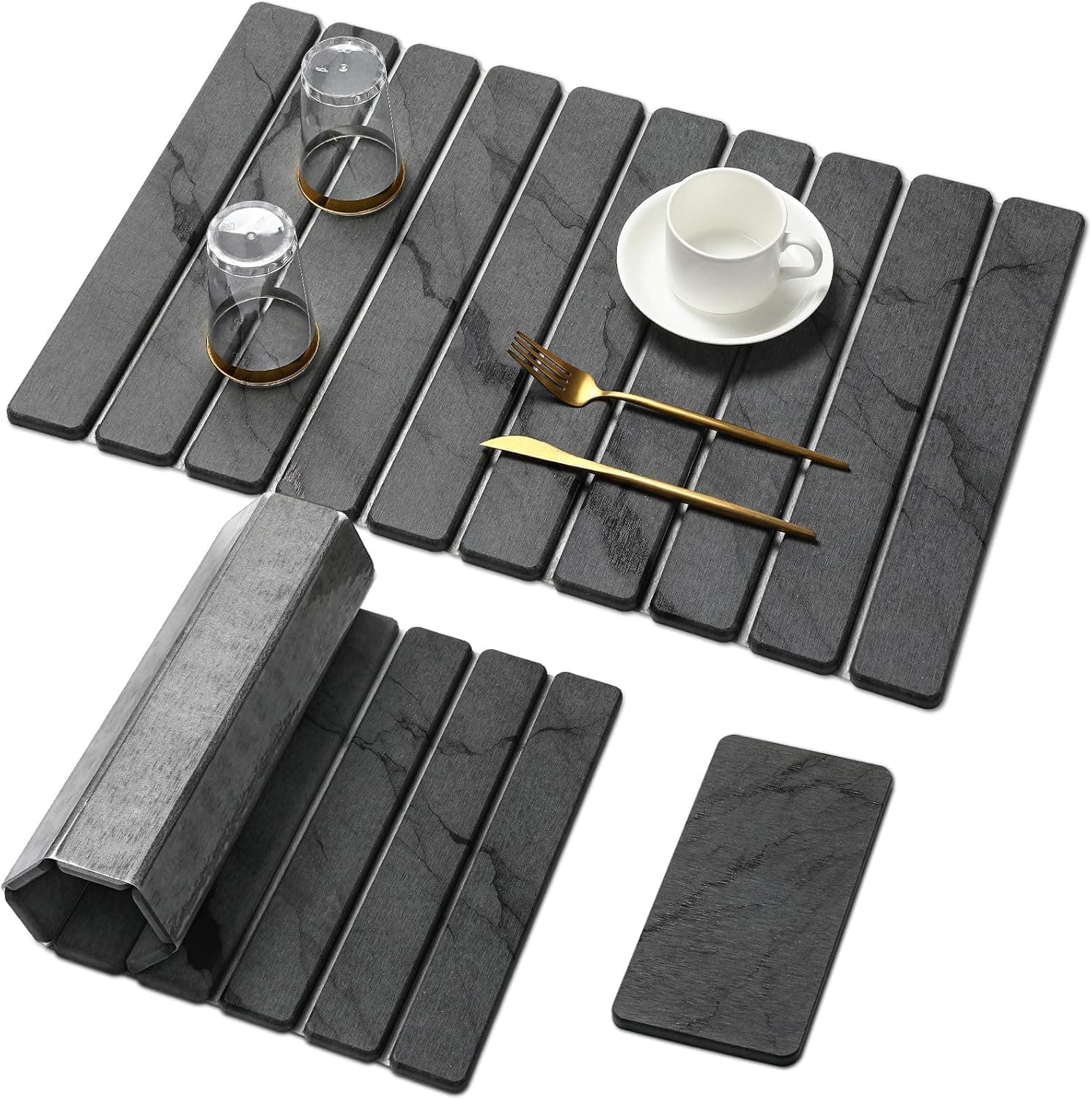 Diatomaceous Stone Drying Mat, 24 x 16 in
