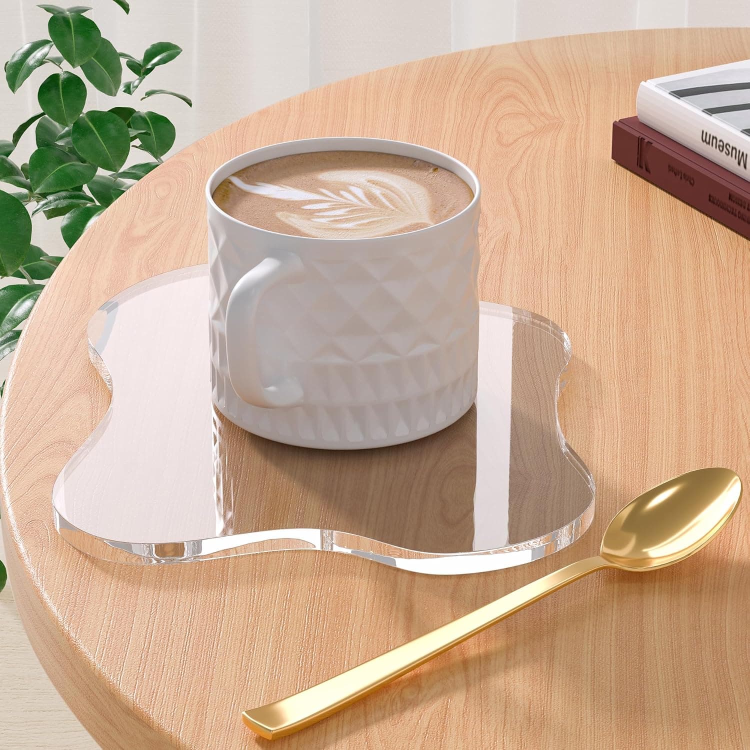Leadiy Clear Acrylic Cloud Coasters