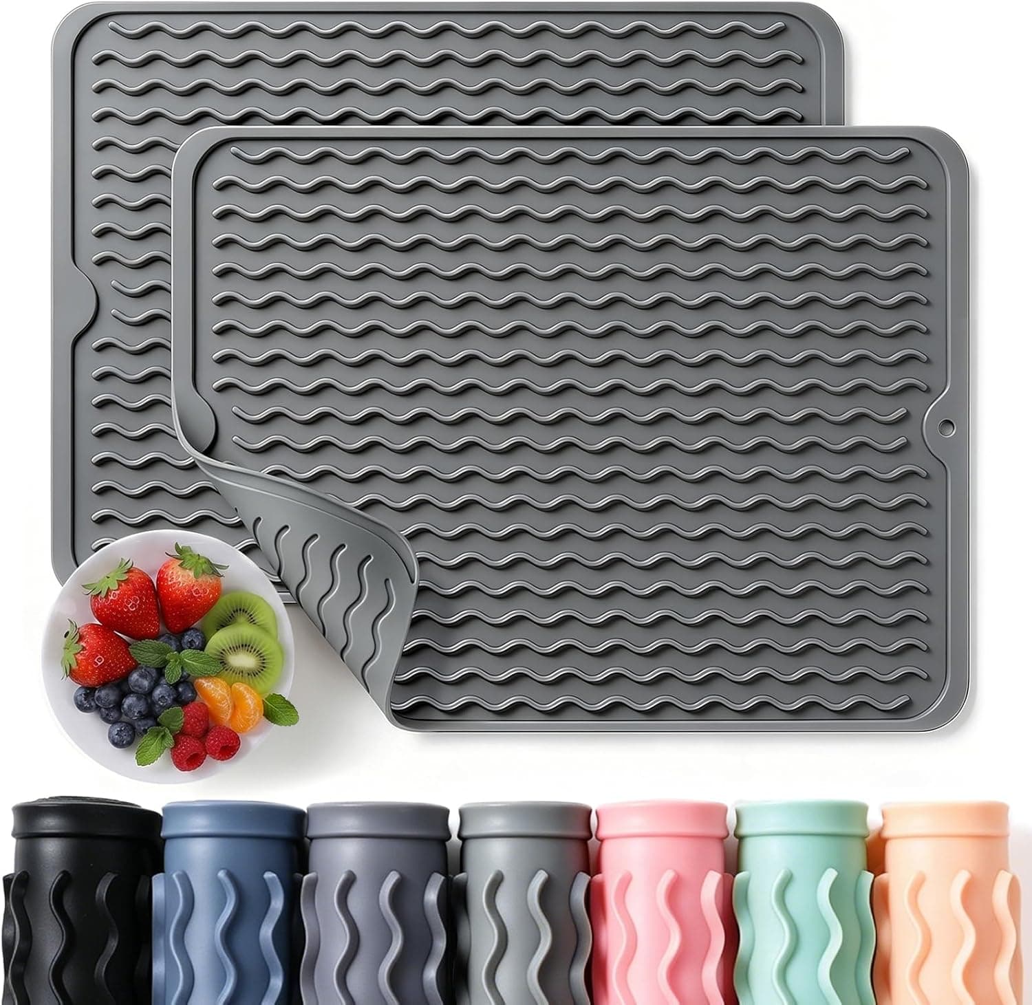 Caketime Silicone Drying Mat, 2-pack